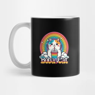 boba cat Rainbow Mug